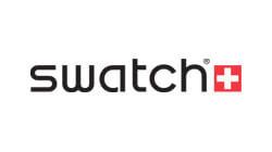 Logo brand of Swatch watch 