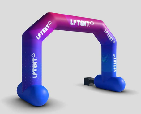 Blown airflow inflatable arch