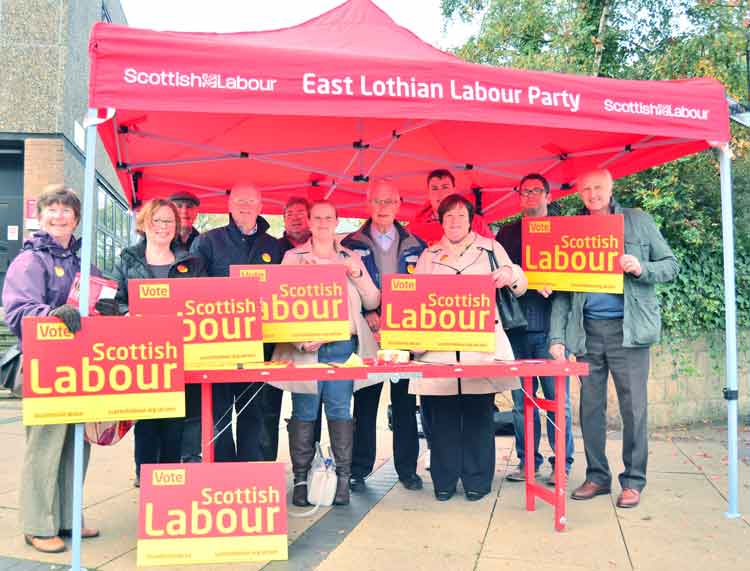 Square Gazebo in Red With Labour Party