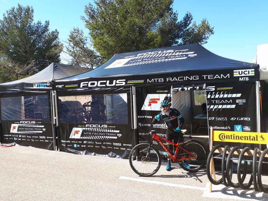 Focus racing team MTB  pop-up paddock 3x6