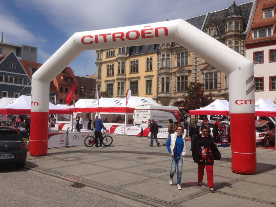 Inflatable arch for Citröen event