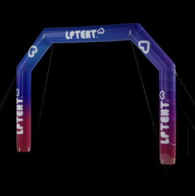 Inflatable arch with custom printed