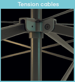Tension cables GP folding marquee