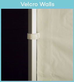 Velcro walls option CO range of tent